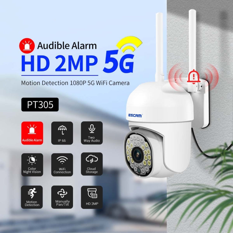 ESCAM PT305 2MP HD Motion Detection WiFi Intelligent Dual-light Source Camera, PT305 ESCAM PT305 2MP HD Motion Detection WiFi Intelligent Dual-light Source Camera, PT305